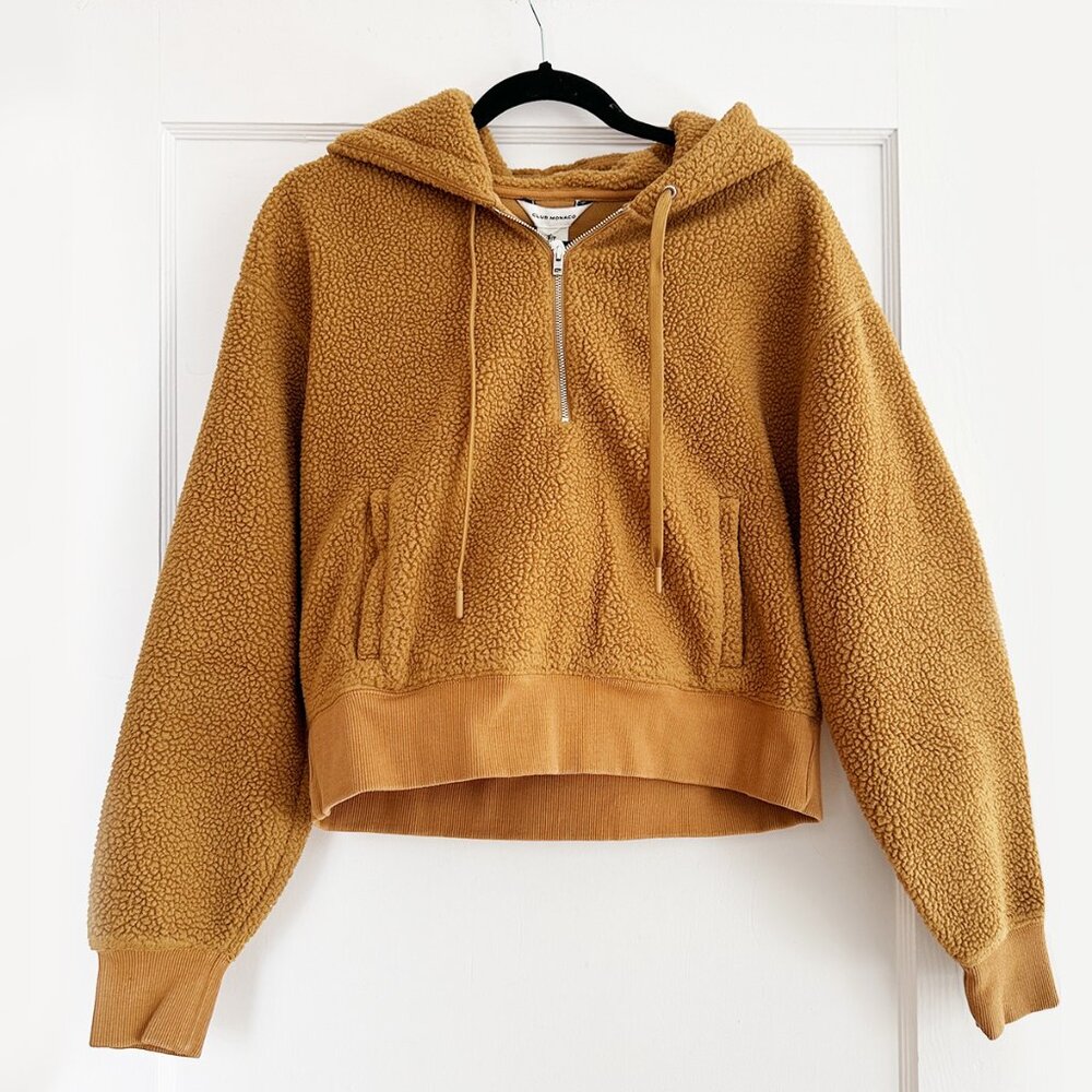 Club Monaco - Half-Zip Sherpa Hoodie